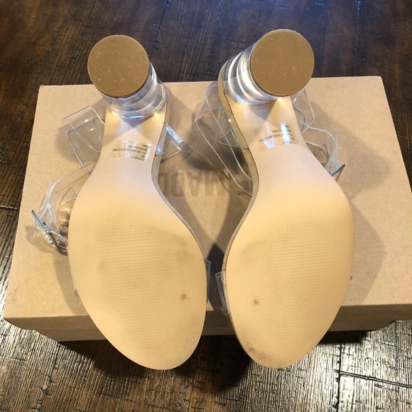 SOLD Steve Madden Clear Dress Sandal/Heel - Picture 4 of 5